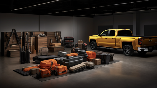 several different truck bed accessories